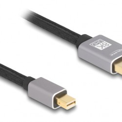 DELOCK καλώδιο mini DisplayPort σε DisplayPort 81092, 8K/60Hz, 32.4 Gbps, 2m, μαύρο