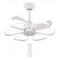 POWERTECH ανεμιστήρας οροφής HLL-0173 με LED φως, 96W, Φ55x35cm, λευκός