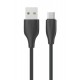 CELEBRAT καλώδιο USB-C σε USB CB-31A, 3A, 480Mbps, 1m, μαύρο