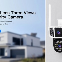 VSTARCAM smart κάμερα CS667DR, dual lens, 3MP, WiFi, SD, PTZ, IP66