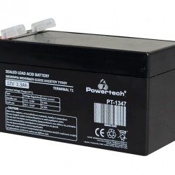 POWERTECH μπαταρία μολύβδου PT-1347, 12V 1.3Ah, T1