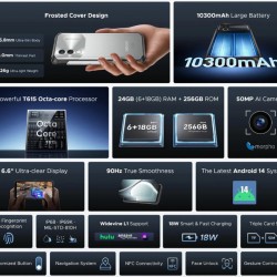 DOOGEE smartphone Blade10 Power, 6.6", 6/256GB, 10300mAh, IP68/IP69K, μαύρο