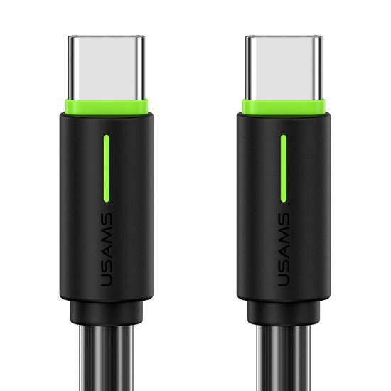 USAMS καλώδιο USB-C US-SJ734, 60W, 480Mbps, 1m, μαύρο
