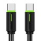 USAMS καλώδιο USB-C US-SJ734, 60W, 480Mbps, 1m, μαύρο