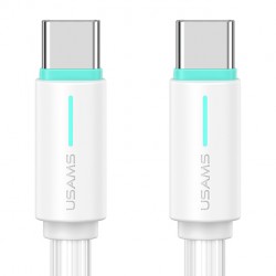 USAMS καλώδιο USB-C US-SJ734, 60W, 480Mbps, 1m, λευκό