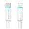 USAMS καλώδιο Lightning σε USB-C US-SJ735, 30W, 480Mbps, 1m, λευκό
