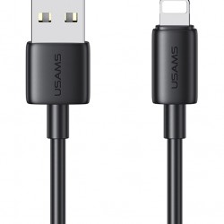 USAMS καλώδιο Lightning σε USB US-SJ709, 2.4A, 480Mbps, 1m, μαύρο
