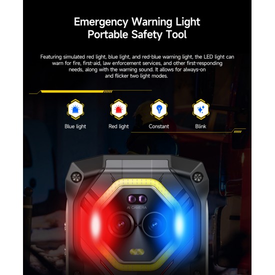 ULEFONE smartphone Armor Mini 20, 4.7", 8/256GB, 4G, 6200mAh, IP68/IP69K, μαύρο