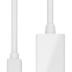 GOOBAY καλώδιο mini DisplayPort σε HDMI θηλυκό 51729, 0.15m, λευκό