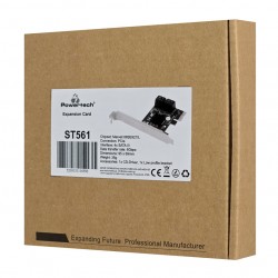 POWERTECH κάρτα επέκτασης PCIe σε 4x SATA III ST561, 6Gbps, 95x69mm