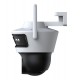 POWERTECH smart κάμερα PT-1340, 3MP, dual lens, WiFi, PTZ, SD, IP65