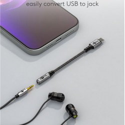 GOOBAY αντάπτορας USB-C σε 3.5mm 74056, γκρι