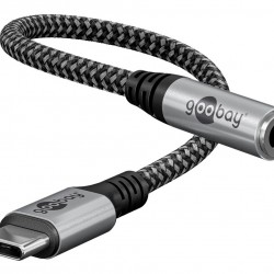 GOOBAY αντάπτορας USB-C σε 3.5mm 74056, γκρι