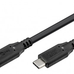 GOOBAY καλώδιο USB-C 74185, USB4, 240W, 40Gbps, 8K/60Hz, 1.8m, μαύρο