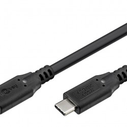 GOOBAY καλώδιο USB-C 74193, USB4, 100W, 40Gbps, 8K/60Hz, 2m, μαύρο