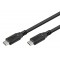 GOOBAY καλώδιο USB-C 74193, USB4, 100W, 40Gbps, 8K/60Hz, 2m, μαύρο