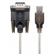 GOOBAY καλώδιο USB σε RS-232 68875, 1 Mbit/s, 1.5m, διάφανο