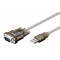 GOOBAY καλώδιο USB σε RS-232 68875, 1 Mbit/s, 1.5m, διάφανο