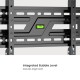 POWERTECH επιτοίχια βάση τηλεόρασης PT-1373, 32-75", έως 75kg, fixed