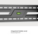 POWERTECH επιτοίχια βάση τηλεόρασης PT-1371, 37-86", έως 75kg, fixed
