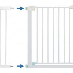 C-TECH προέκταση προστατευτικής πόρτας HUH-0196, μεταλλική, 28cm, λευκή