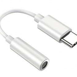 POWERTECH αντάπτορας USB-C σε 3.5mm CAB-UC088, λευκός