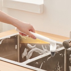 ECOCO βούρτσα καθαρισμού E24027, περιστρεφόμενη, 21x10x4.3cm, λευκή