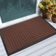 HOME USE πατάκι εισόδου HUH-0211, αντιολισθητικό, 60x40cm, 5mm πάχος, καφέ