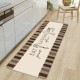 HOME USE πατάκι κουζίνας HUH-0219, αντιολισθητικό, 150x50cm, 3.5mm πάχος, καφέ