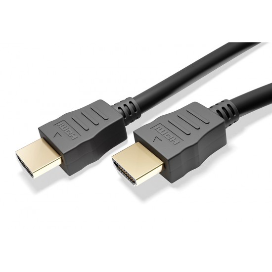 POWERTECH καλώδιο HDMI CAB-H174 με Ethernet, 4K/60Hz, 18 Gbps, 1m, μαύρο