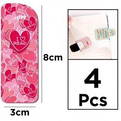 MP μαγνητικοί σελιδοδείκτες PN242-06, 8x3cm, 4τμχ