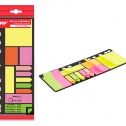 MP αυτοκόλλητα χαρτάκια σημειώσεων PN822, 11x 25τμχ, χρωματιστά