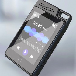 RUIZU MP3 player C1 με οθόνη αφής 2.4", 64GB, Bluetooth, ελληνικό μενού, μαύρο