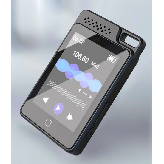 RUIZU MP3 player C1 με οθόνη αφής 2.4", 64GB, Bluetooth, ελληνικό μενού, μαύρο