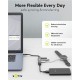 GOOBAY USB hub 74459, 4x θυρών, USB 3.2, 5Gbps, USB-C σύνδεση, γκρι