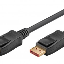 GOOBAY καλώδιο DisplayPort 74760, 16K/60Hz, 80 Gbps, 1m, μαύρο