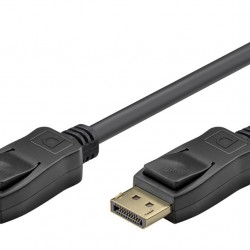 GOOBAY καλώδιο DisplayPort 74759, VESA Certified, 16K/60Hz, 80 Gbps, 1m, μαύρο