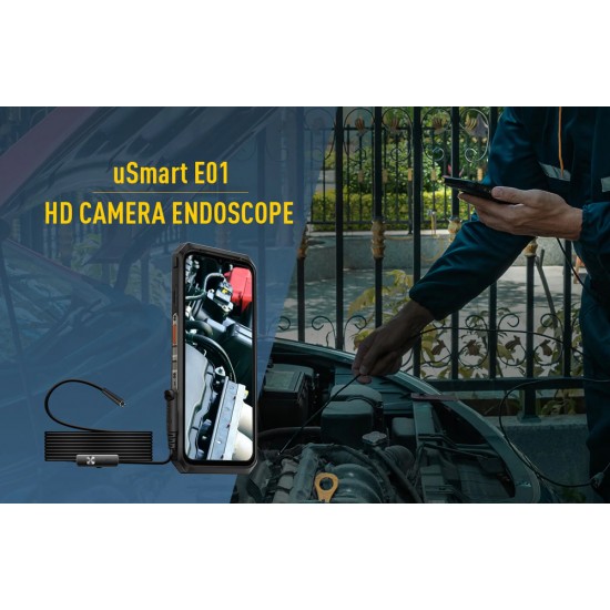 ULEFONE ενδοσκοπική κάμερα E01 για uSmart βύσμα, 1MP, IP67