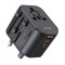 USAMS φορτιστής/αντάπτορας πρίζας US-CC179, USB-C & 2x USB, universal, 20W, μαύρος