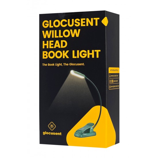 GLOCUSENT LED φακός διαβάσματος GLCSNTBL102G, επαναφορτιζόμενος, έως 45lm, πράσινος