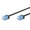 GOOBAY καλώδιο δικτύου 74238, CAT 6A U/UTP, ultra slim, copper, 500MHz, 3m, μαύρο