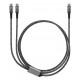 GOOBAY καλώδιο USB-C σε 2x USB-C 75739, 60W, 480Mbps, 1.5m, γκρι