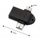 POWERTECH αντάπτορας USB σε USB-C & micro USB CAB-UC090, 5Gbps, μαύρος