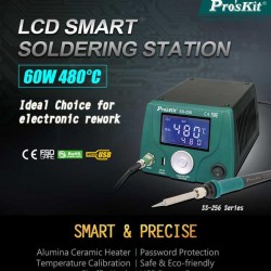 PROSKIT σταθμός συγκόλλησης SS-256B με κολλητήρι, 60W, 200~480 °C