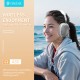 CELEBRAT headphones A35, ασύρματα & ενσύρματα, micro SD, 40mm, 200mAh, λευκά