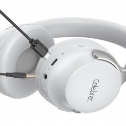 CELEBRAT headphones A40, ασύρματα & ενσύρματα, 40mm, 250mAh, λευκά