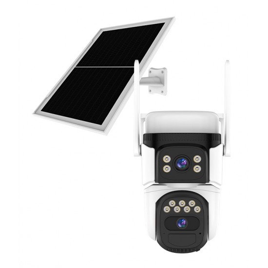 VSTARCAM smart ηλιακή κάμερα CB621DR, dual lens, 3MP, WiFi, SD, PTZ, IP66