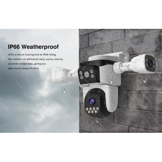 VSTARCAM smart κάμερα CS621SR, triple lens, 2MP, WiFi, SD, PTZ, IP66