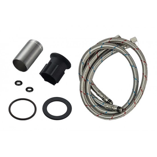 BRUNO μπαταρία νιπτήρα M11570-235C, αναμεικτική, ασημί