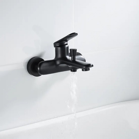 BRUNO μπαταρία τοίχου μπάνιου M31570-235H, αναμεικτική, μαύρη